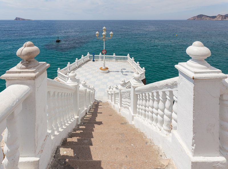Balcón del Mediterráneo en el casco antiguo de Benidorm