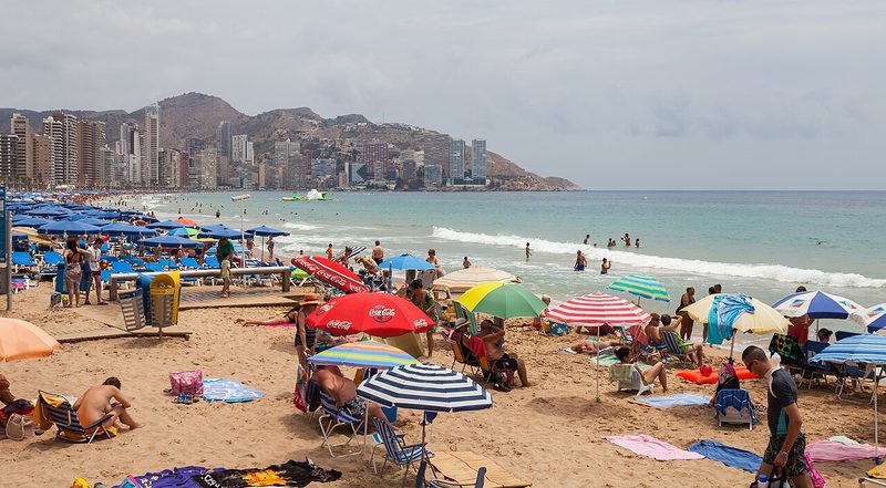 Playa de Levante de Benidorm