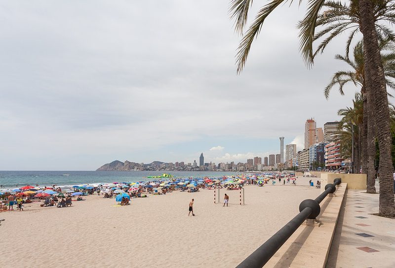 Playa de Poniente de Benidorm